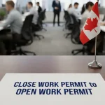 close work permit to open work permit